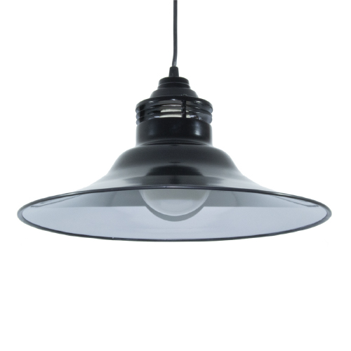 Colgante pantalla anillada negro